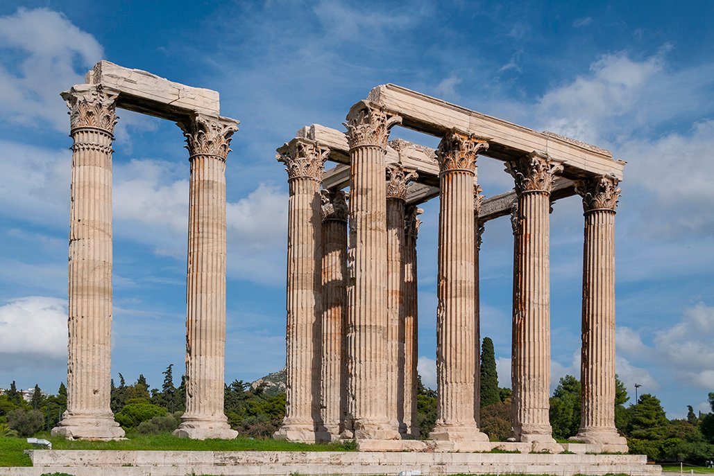 Temple of Olympian Zeus Athens Greece travel book tour